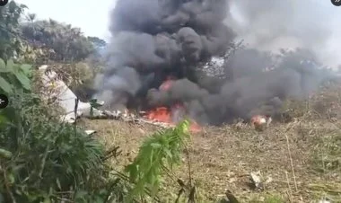 Kolumbiyada 100-dən çox əsgər daşıyan təyyarə düşüb