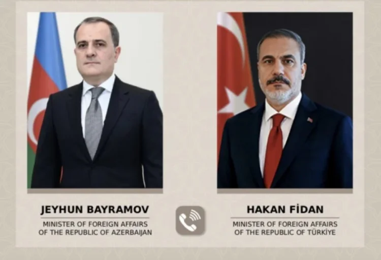 Hakan Fidanla Ceyhun Bayramova zəng vurub