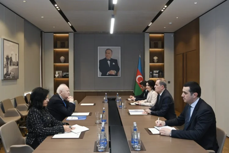 Ceyhun Bayramov Rebeka Qrinspan ilə görüşüb