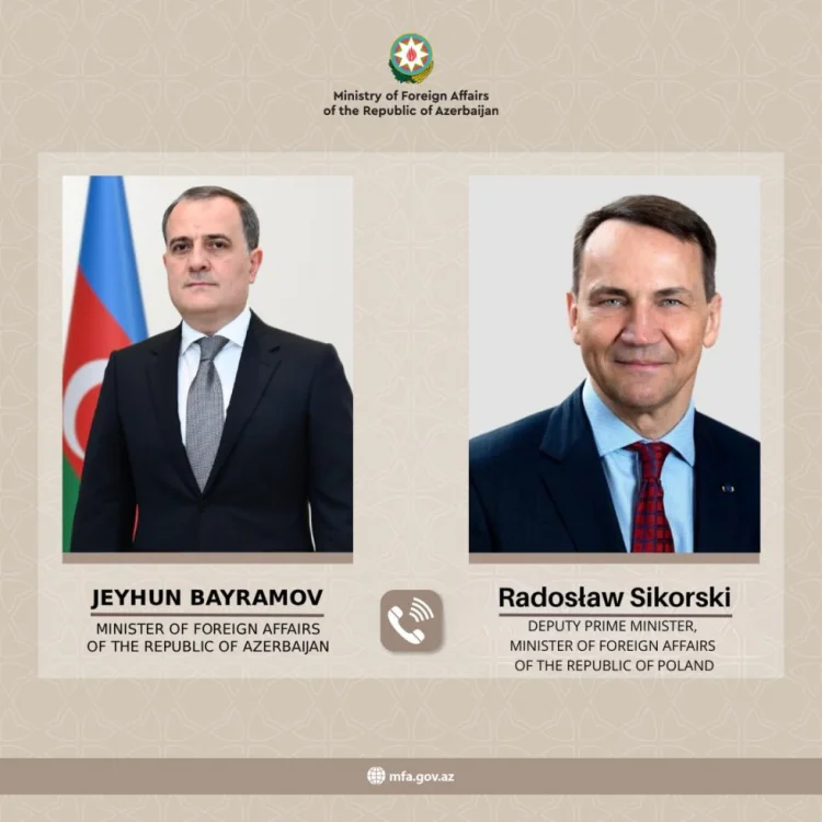 Polşanın XİN rəhbəri Şikorski Ceyhun Bayramova zəng edib