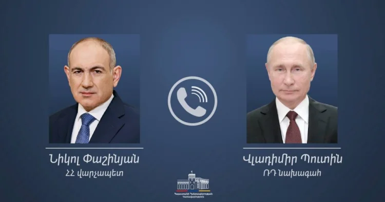 Paşinyan Putinə zəng edib