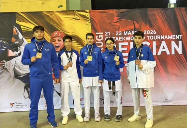 Azərbaycan taekvondoçuları Belçikada 5 medal qazanıblar