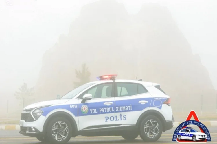 Yol polisi dumanlı hava ilə əlaqədar xəbərdarlıq edib