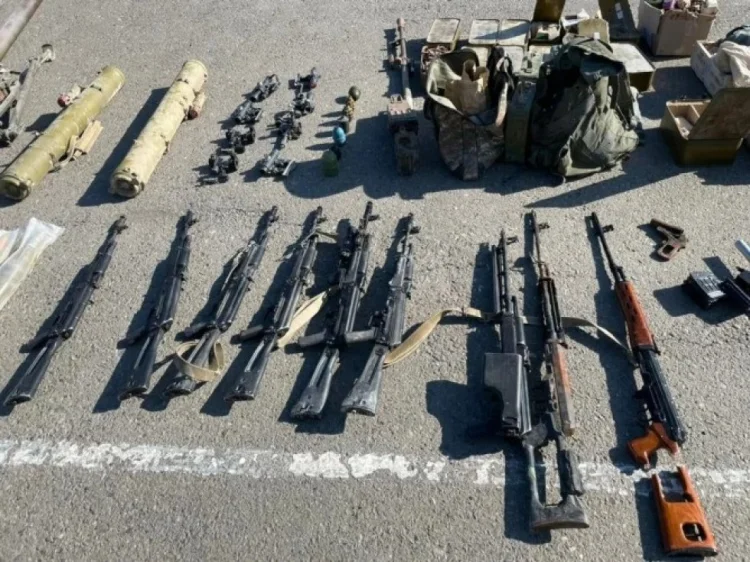 DİN ölkə üzrə pulemyot, avtomat, tüfəng və s. müsadirə edib