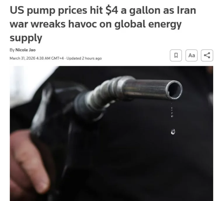 ABŞ-da benzinin orta qiyməti 1 qallon üçün 4 dolları keçib