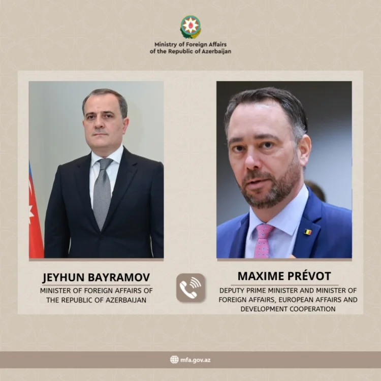 Ceyhun Bayramov Belçikanın XİN rəhbəri ilə danışıb