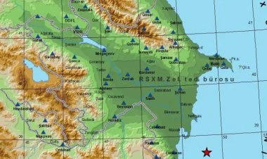 Xəzər dənizində zəlzələ baş verib