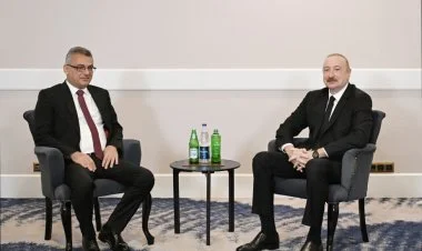 İlham Əliyevin Şimali Kipr Prezidenti ilə görüşü olub
