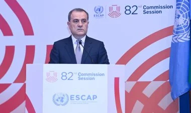Bayramov Banqkokda keçirilən ESCAP sessiyasında çıxış edib