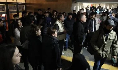 Bakı metropoliteninə giriş məhdudlaştırılıb YENİLƏNİR/FOTO