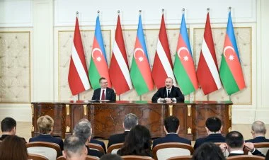Latviya Prezidenti Edqars Rinkeviçs Azərbaycanda səfərdədir
