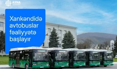 Xankəndidə şəhərdaxili avtobus marşrutları işləyəcək