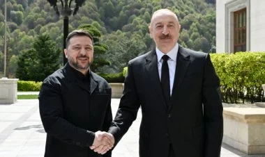 Ukrayna Prezidenti Zelenski Azərbaycanda işgüzar səfərdədir