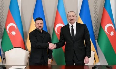 Ukrayna Prezidenti Zelenski Azərbaycanda işgüzar səfərdədir