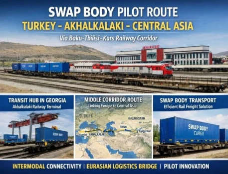Bakı-Tbilisi-Qars dəmir yolu ilə Avropadan Asiyaya yük keçib