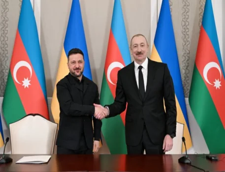 Zelenski Azərbaycan Prezidentini təbrik edib
