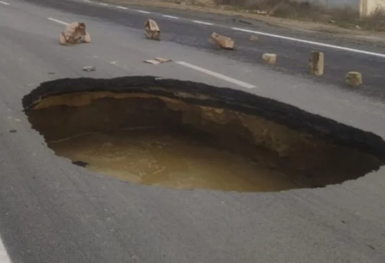 Xırdalan–Masazır–Novxanı avtomobil yolunda çökmə olub