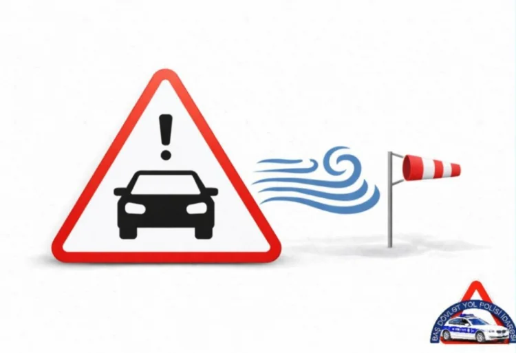 Küləkli hava şəraiti ilə bağlı sürücülərə müraciət