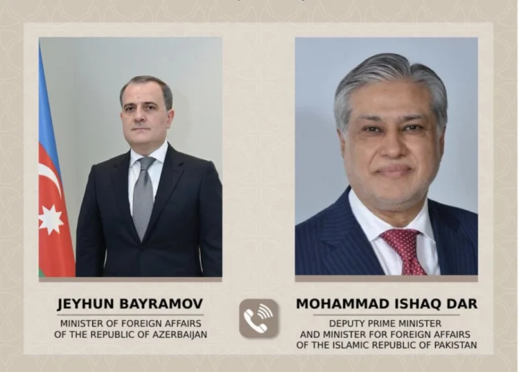 Ceyhun Bayramov və İshaq Dar telefonla danışıblar