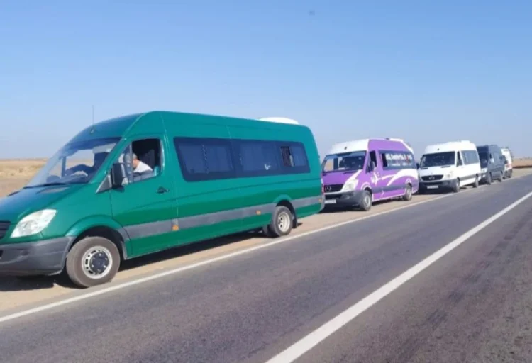 Növbəti köç karvanı Qırmızı Bazar qəsəbəsinə çatıb