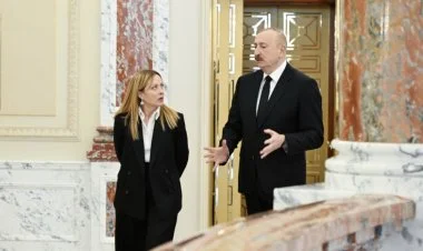 İlham Əliyev Corcia Meloni ilə təkbətək söhbət edib